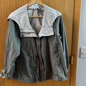 Armani Women's Metallic Silver and green Jacket